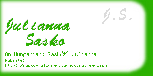 julianna sasko business card